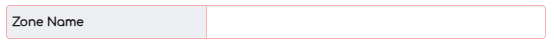 1. Zone Name