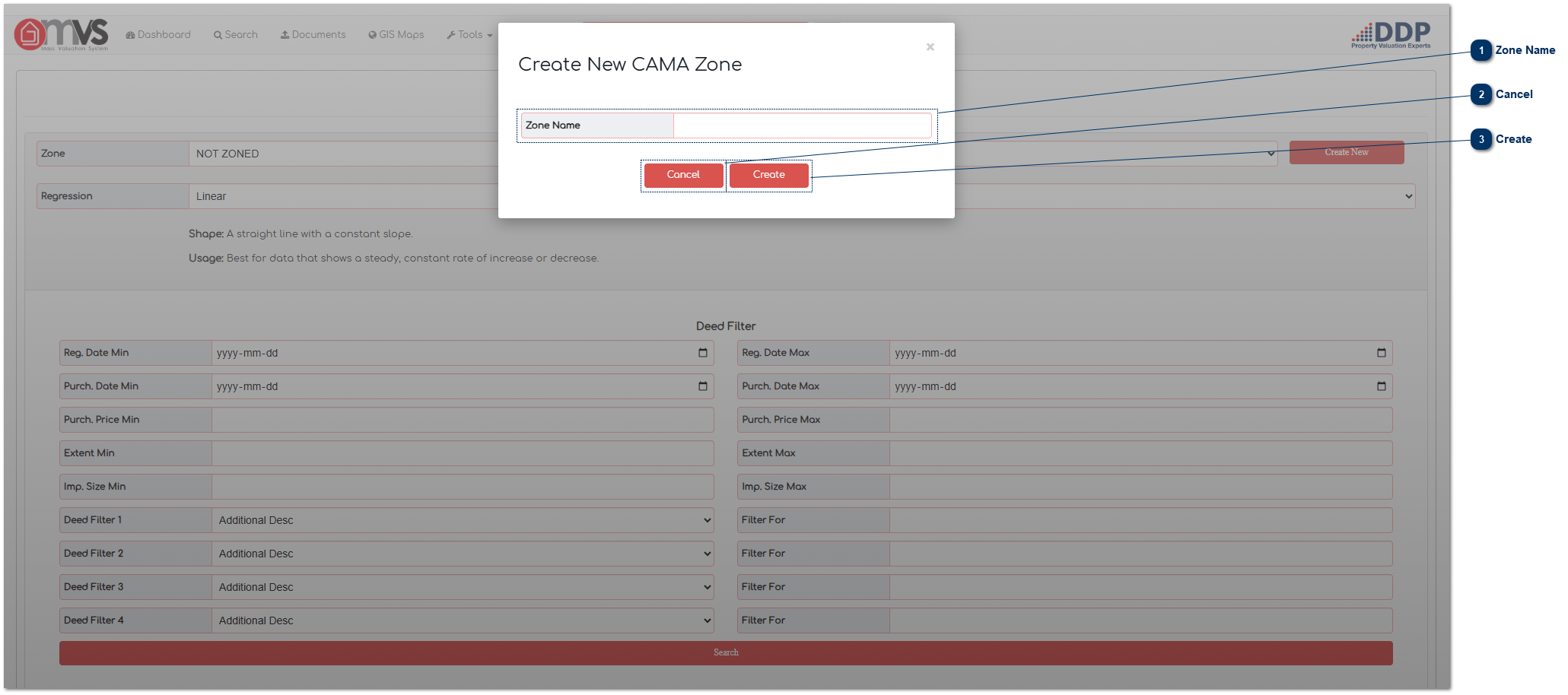 5.5.3.1.1. Create a New CAMA Zone