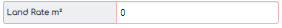13. Land Rate / m²
