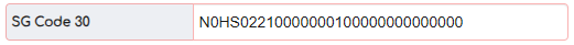 2. SG Code 30