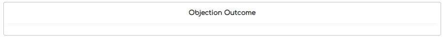 6. Objection Outcome