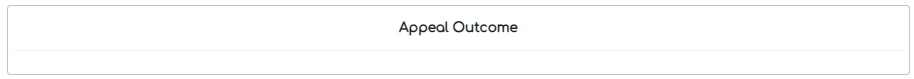 8. Appeal Outcome