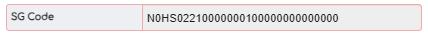 1. SG Code