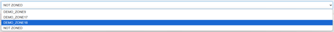 1. Select Zone